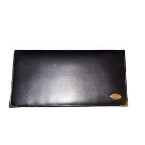 Elegant Black Leather Dunhill Wallet
